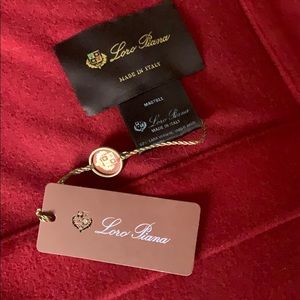 Loro Piana red wool and angora throw